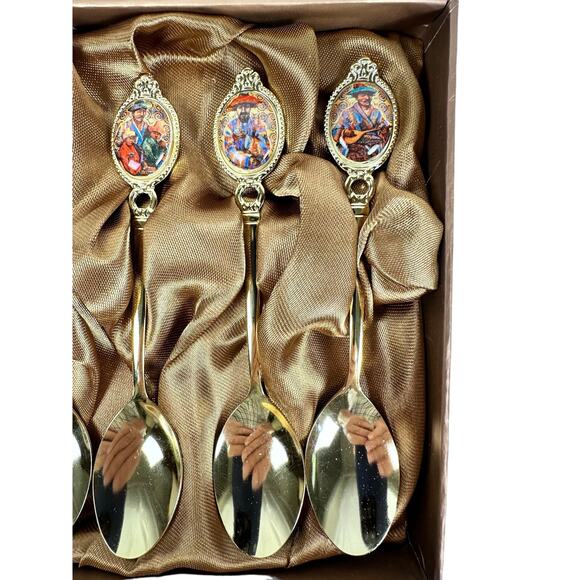 Empire Limited Edition Teaspoons Fine Bone China Stainless Steel 6 Spoons NIB - Picture 4 of 16